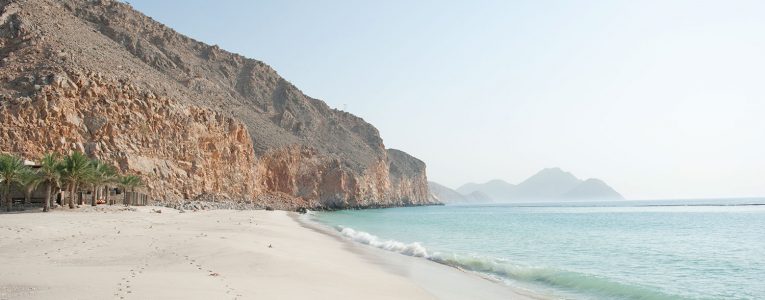 Zighy Bay à Oman sur la plage du Six Senses